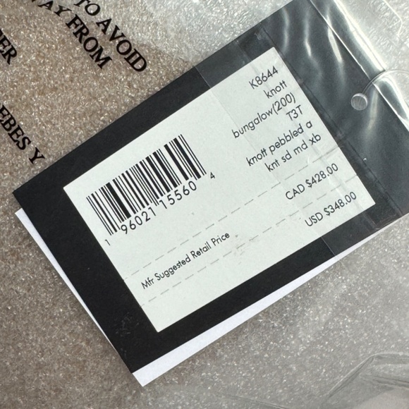 Kate Spade Knott Pebbled Leather & Suede Medium Crossbody Tote - Bungalow - Picture 6 of 6